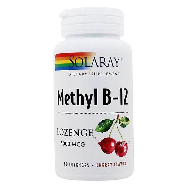 Solaray - methyl b12 cherry 5000 mcg. - 60 lozenges on Productcaster.