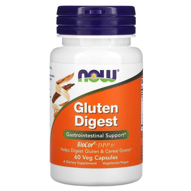 NOW Foods, Gluten Digest, 60 Veg Capsule on Productcaster.