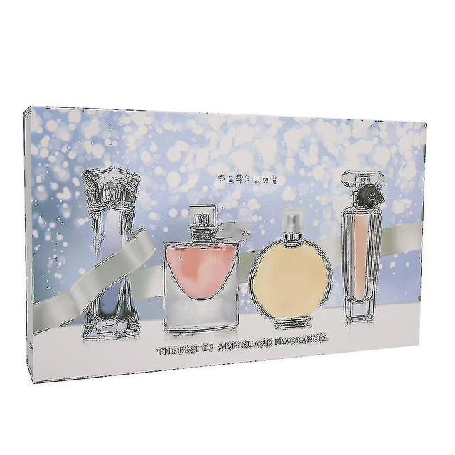 4pcs Lady Perfume Set Long??lasting Atomizer Female Perfume Flower Fragrance Gift on Productcaster.