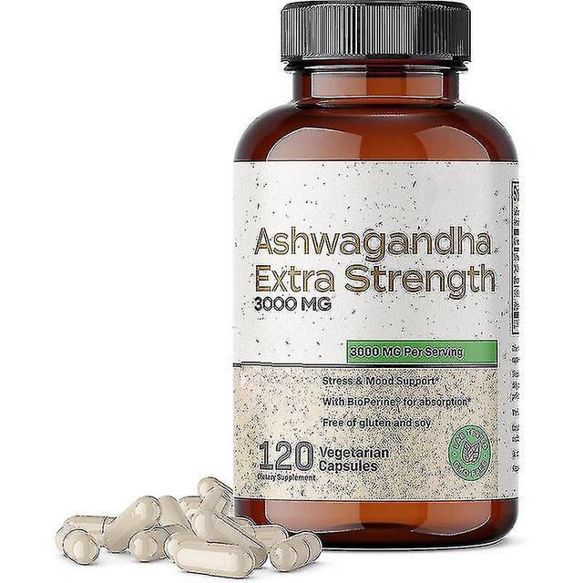 Organic Ashwagandha Capsules - Stress Relief, Mood Boost, Immune Thyroid Support on Productcaster.