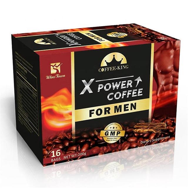 X Power Coffee For Men All Natural Ginseng Maca Relieve Stress Energy Sexual Desire 16pc/box on Productcaster.