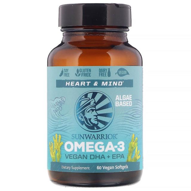 Sunwarrior, Omega-3, Vegan DHA + EPA, 60 Vegan Softgels on Productcaster.