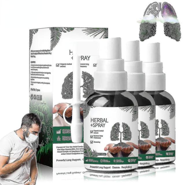 Herbal Lung Cleanse Mist, Powerful Lung Support, Natural Herbal Extract Cleanse Mist Powerful Lung C 3Pcs on Productcaster.