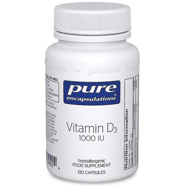 Čisté zapuzdrenia Vitamín D3 1000iu Kapsuly 120 on Productcaster.