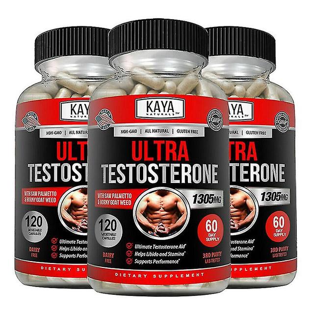 Vorallme Performance Booster - pomáha zvyšovať výkon testosterónu, zvyšuje výdrž a silu, svalovú hmotu, doplnkový výkon 120count-3 bottle on Productcaster.