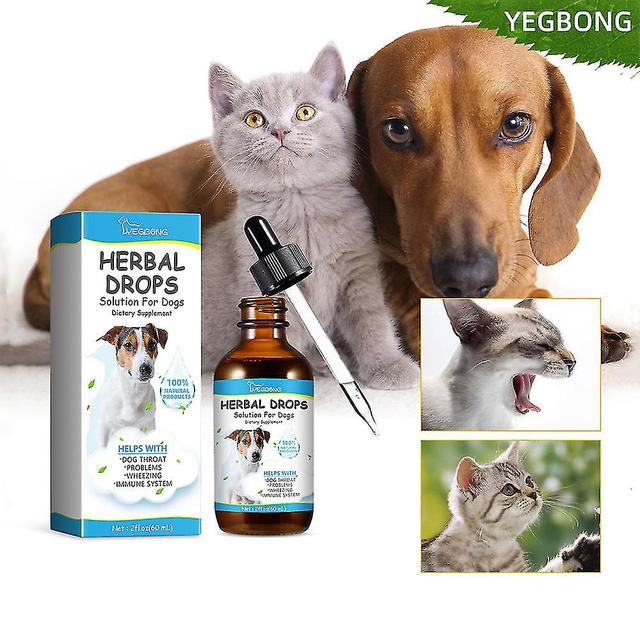 Cough Treatment For Dogs, Herbal Drops Solution For Dogs Dietary Supplement, Kennel Cough For Dogs Herbal Drops Supplement For Dogs Itch -GSL 1pcs on Productcaster.