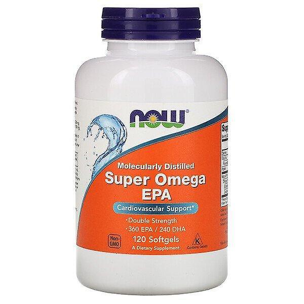 NOW Foods Nu fødevarer, Super Omega EPA, Molekylært destilleret, 120 Softgels on Productcaster.