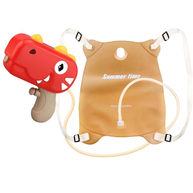 Adorable Spray Toys Long-range Spray Tool 1000ml Summer Water Spray Toys Dinosaur Red Electric Backpack on Productcaster.