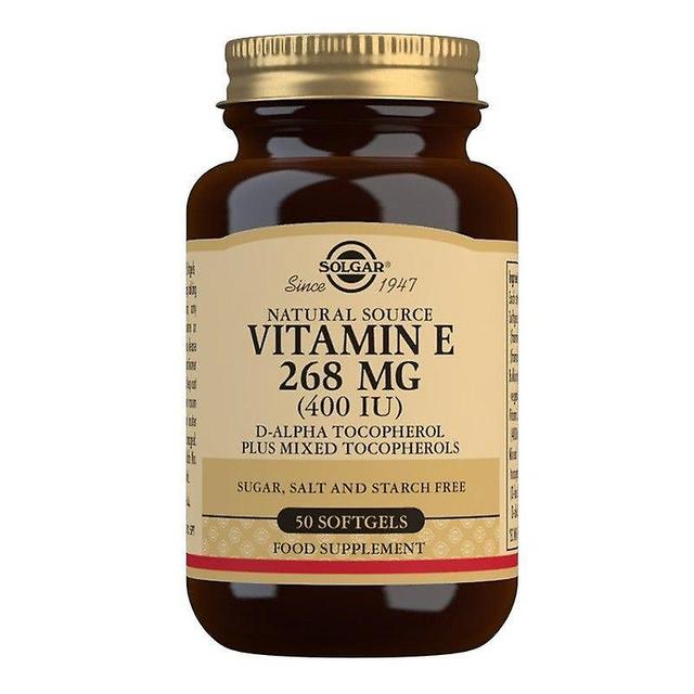 Solgar Vitamin E 268mg (400iu) Mixed Softgels 50 (12543618) on Productcaster.