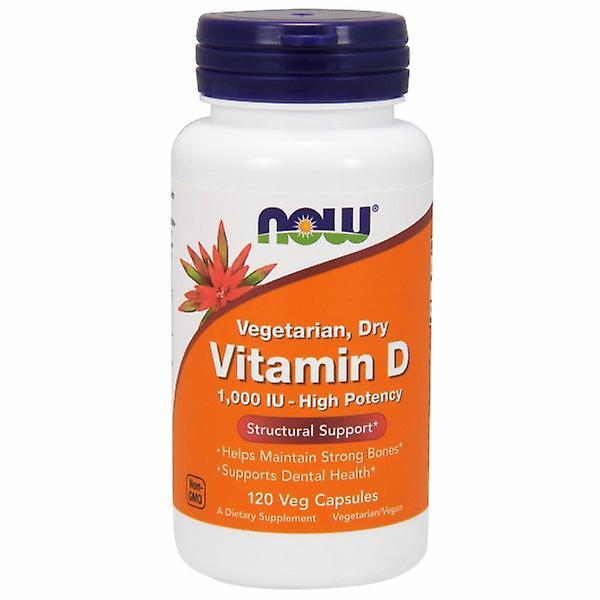 Now Foods Vitamin D, 1000 IU, 120 Veg Caps (Pack of 4) on Productcaster.