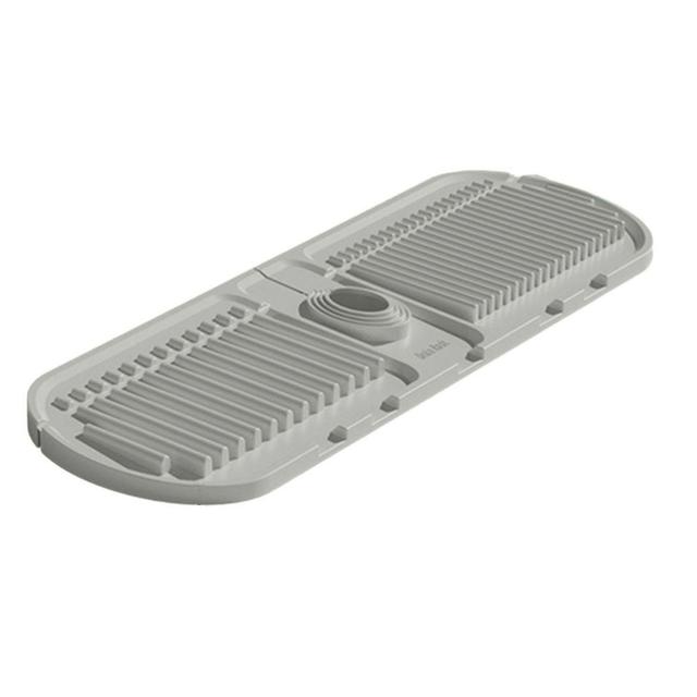 Silicone Water Splashs Guard Quickly Draining Storage Holder For Home Kitchens Light Gray increase on Productcaster.