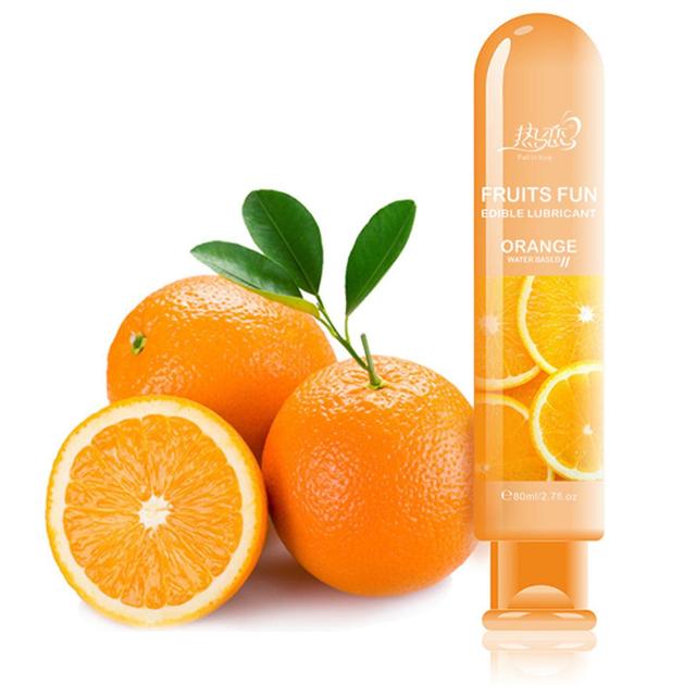 Sunrise Lubricant For Women's Private Parts Non-staining Water-based Lubricant For Women Men Sexual Pleasure Orange Flavor on Productcaster.