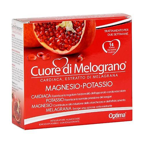 Optima Pomegranate Heart Magnesium - Potassium 14 packets on Productcaster.