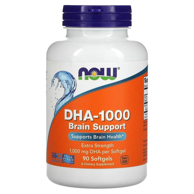 NOW Foods, DHA-1000 Supporto cerebrale, Extra Strength, 1.000 mg, 90 Softgels on Productcaster.