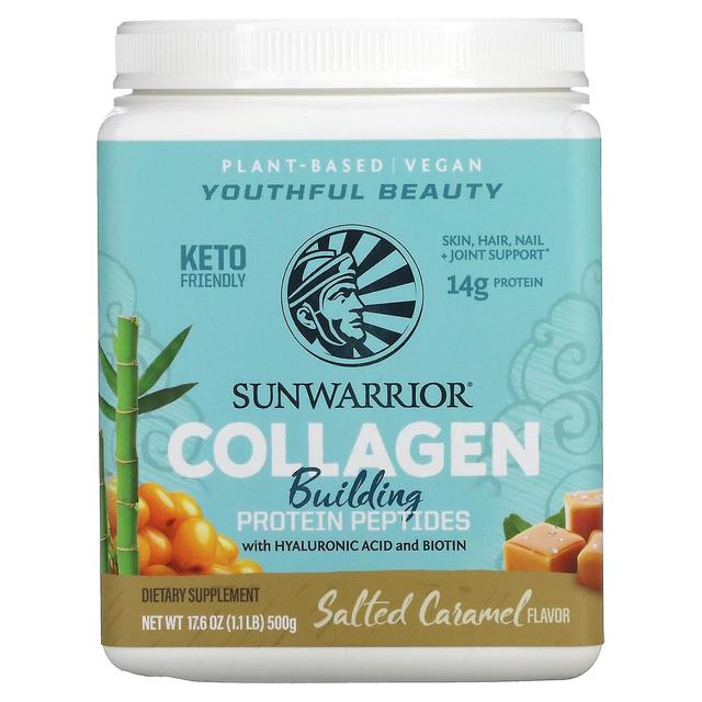 Sunwarrior, Collagen Building Protein Peptides with Hyaluronic Acid and Biotin, Salted Caramel, 1.1 on Productcaster.