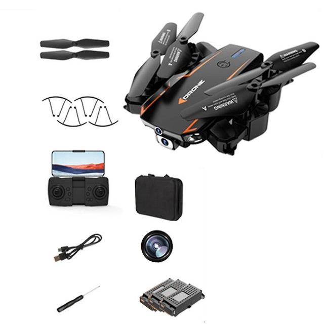 Portable Black/oranges Drone-camera With Bag 360 Flip Speed Adjustment Quadcopters Gifts For Kids Adults Black Single8K 3B on Productcaster.