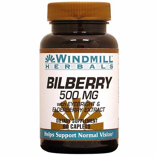 Windmill Health Bilberry, 500 mg, 60 Caps (Verpakking van 4) on Productcaster.