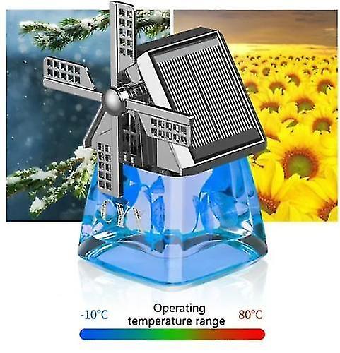 Solarbetriebene Windmühle Lufterfrischer Auto Windmühle Duft Diffusor rot on Productcaster.