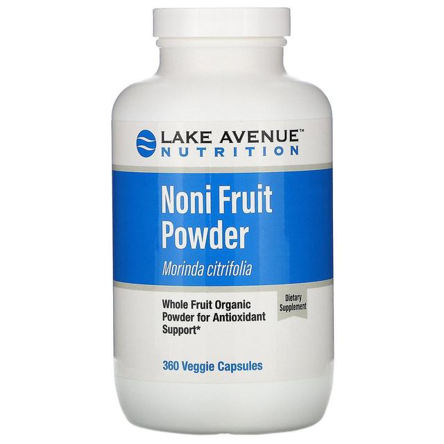 Lake Avenue Nutrition, Noni Fruit Powder, Organic Whole Fruit Powder, 360 Veggie on Productcaster.