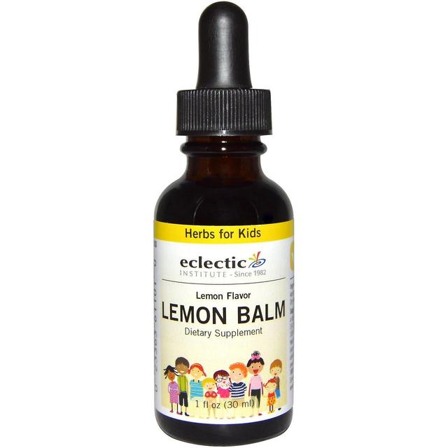 Eclectic Institute, Herbs For Kids, Lemon Balm, Lemon Flavor, 1 fl oz (30 ml) on Productcaster.