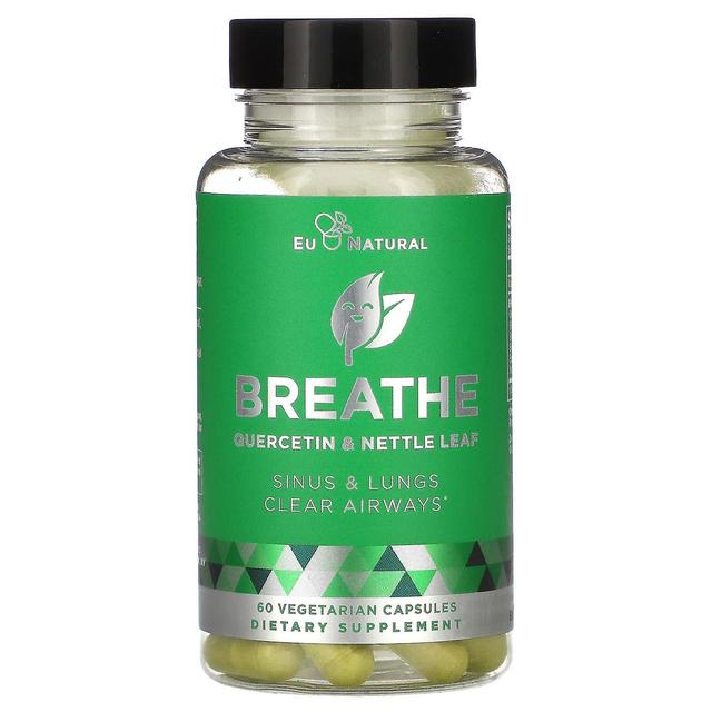 Eu Natural, BREATHE, Sinus & Lungs Respiratory Health, 60 Vegetarian Capsules on Productcaster.