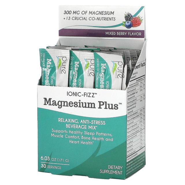 Pure Essence, Magnesium Plus, Relaxing, Anti-Stress Beverage Mix, Mixed Berry, 6.03 oz (171 g) on Productcaster.