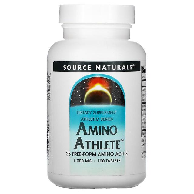 Source Naturals Kilde Naturals, Athletic Series, Amino Atlet, 1,000 mg, 100 tabletter on Productcaster.