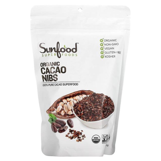 Sunfood, Økologisk Kakao Nibs, 8 oz (227 g) on Productcaster.