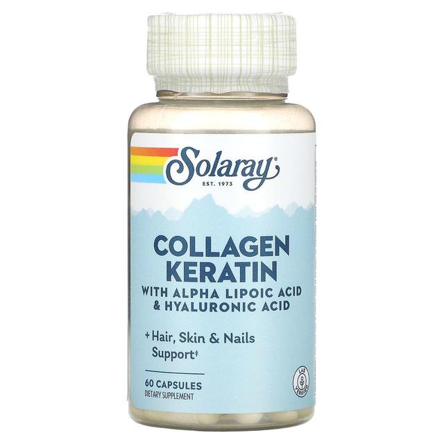 Solaray, Collagen Keratin with Alpha Lipoic Acid & Hyaluronic Acid, 60 Capsules on Productcaster.