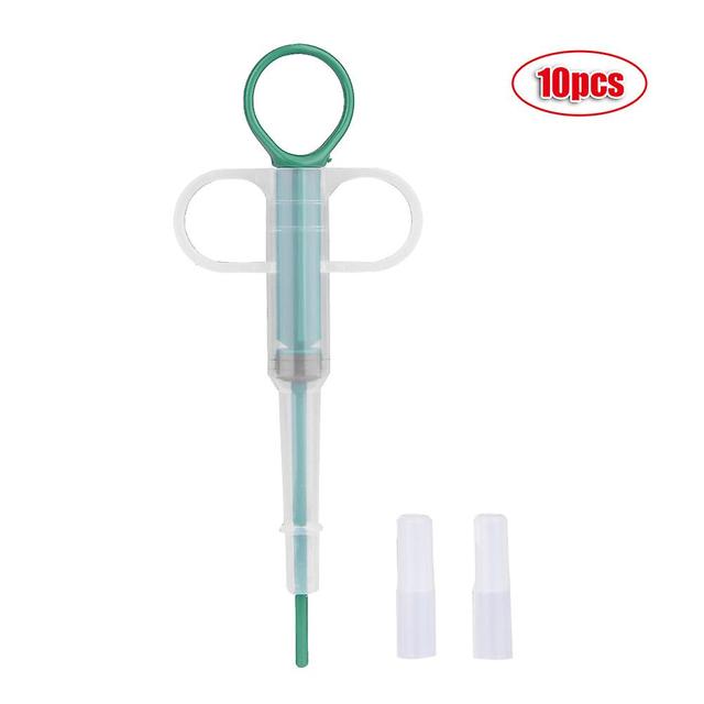 Pet Animal Medicine Feeder for Cats and Dogs - 10pcs Pill Tablet Capsule Pusher (Green) on Productcaster.