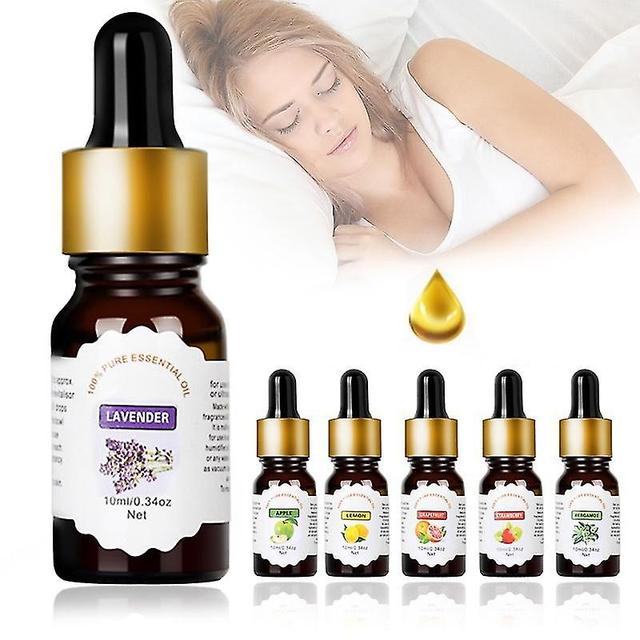 12 Styles Essential Oil Relieve Stress Natural Water-soluble Flower Fruit Aromatherapy Colour 12 Apple on Productcaster.