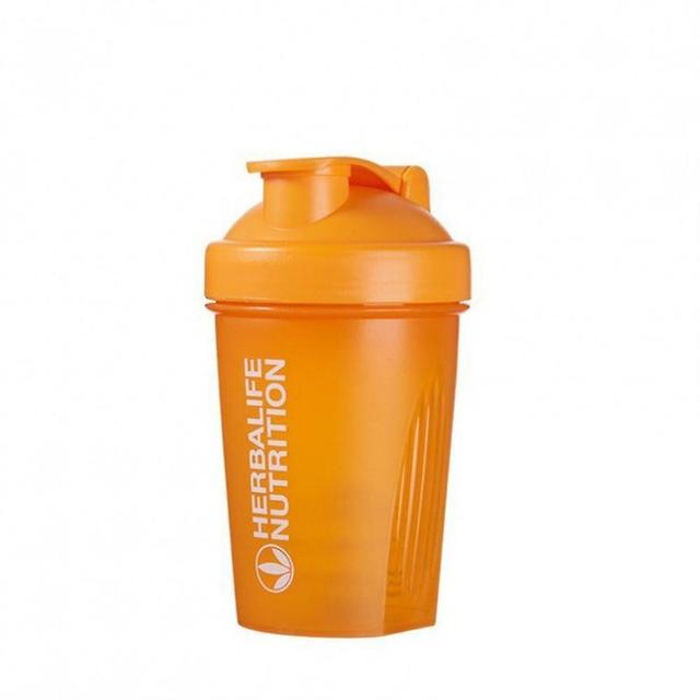 Sports Shaker Bottle 400ml Whey Protein Powder Mixed Fitness Gym Shaker Cup orange on Productcaster.