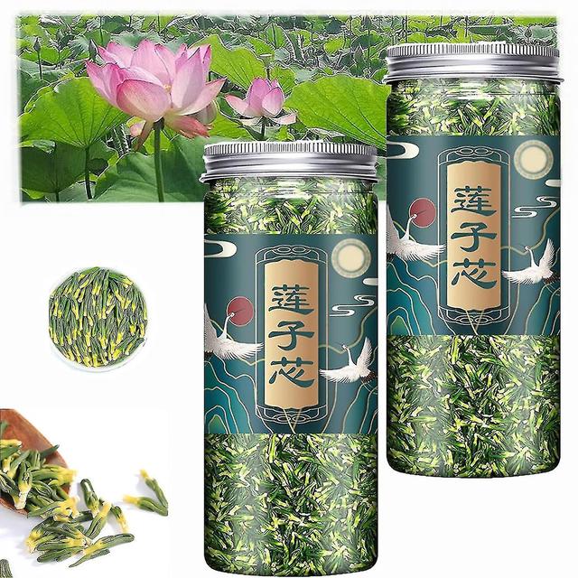 Lotus Seed Core Tea For Men, Natural Lotus Seed Heart Tea, Dried Lotus Plumule Lotus Embryo Tea Men's Essentials Pure Herbal Tea on Productcaster.