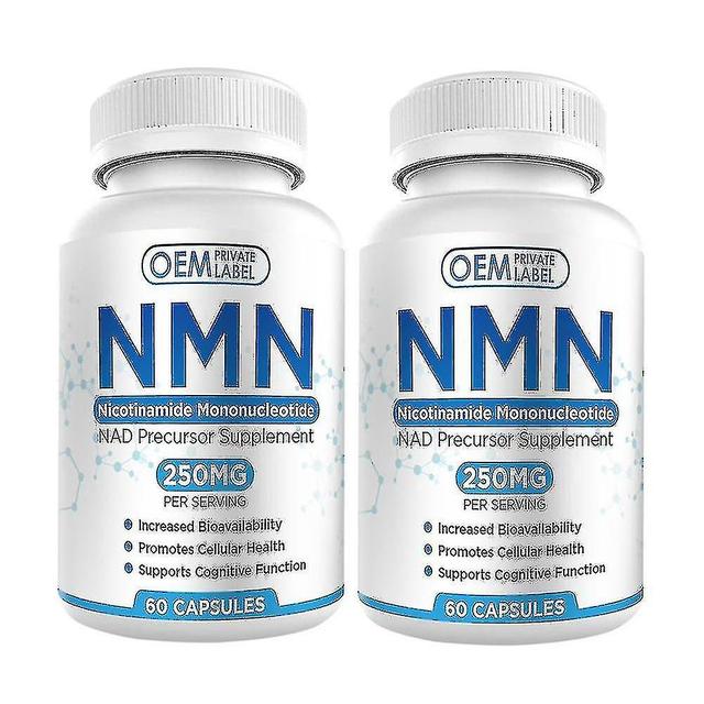 2pcs Pure Nmn Resveratrol 60 Capsules Nicotinamide Certified 99.6% Dna Repair on Productcaster.