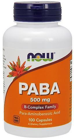 Now Foods PABA 500 mg 100 Capsules 733739004840 on Productcaster.