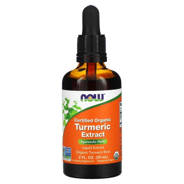 NOW Foods, sertifioitu orgaaninen kurkumauute, 2 fl oz (59 ml) on Productcaster.