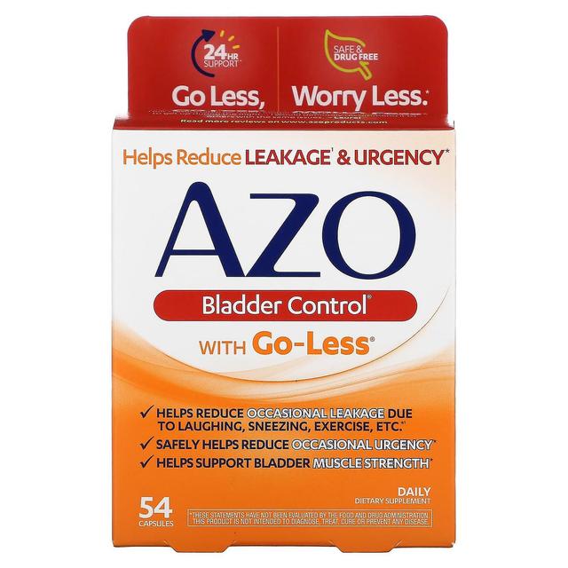 Azo, Controllo della vescica con Go-Less, 54 Capsule on Productcaster.