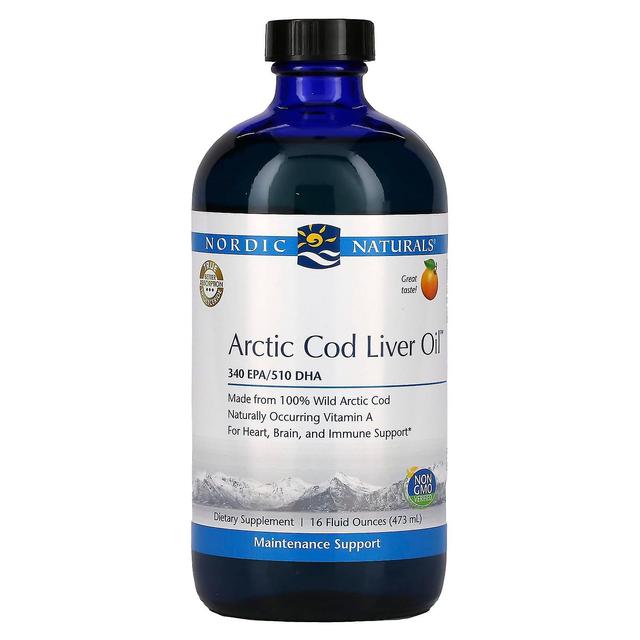 Nordic Naturals, Huile de foie de morue arctique, Orange, 16 fl oz (473 ml) on Productcaster.