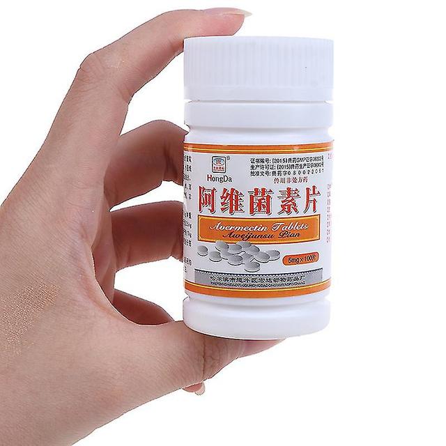 100tablets/bottle Avermectin Tablets Oral Anthelmintic Mites Parasites Nematode Gaoly-q 100pcs on Productcaster.