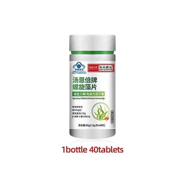 Tib Spirulina Tablets Stomach Health Protect Indigestion Gut Stomachache Support Supplements Health Food 1bottle 40pcs on Productcaster.