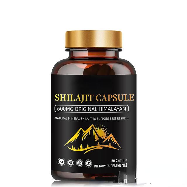 Shilajit Capsule Shilajit Pure Himalayan Organic Capsules, Plant Nutrients For Energy, Immune Support-60 Capsules on Productcaster.