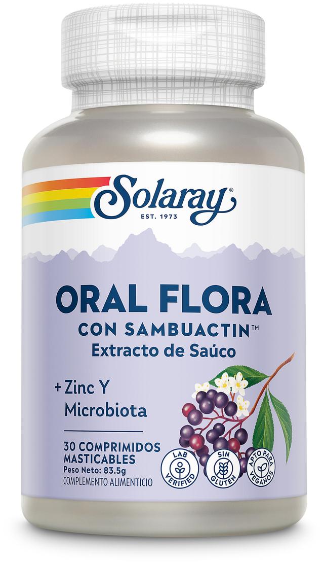 Solaray Sambuactin Oral Flora 30 Chewable Tablets 30 Units on Productcaster.