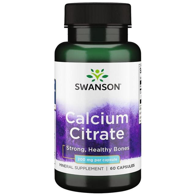 Swanson Calcium Citrate 200 mg 60 Capsule on Productcaster.