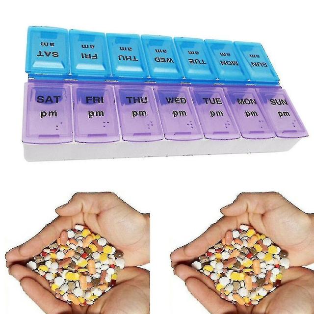 jie hui Pills Holder Tablet Medicine Container Organiser Weekly Dispenser Portable on Productcaster.