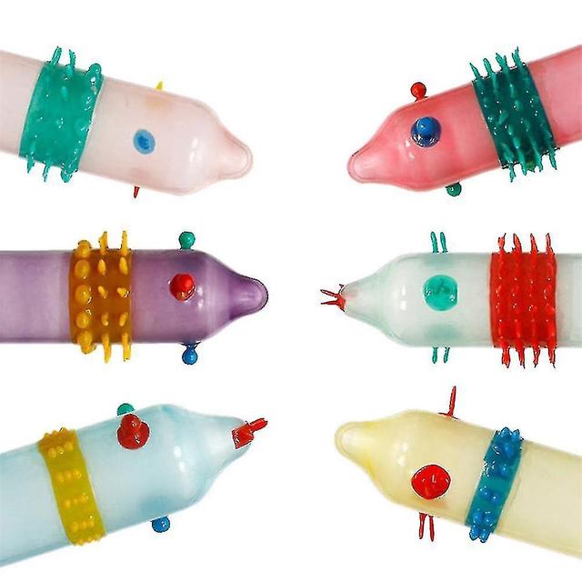 Humanmade Special-shaped Fun Condoms - 6pcs Adult Stimulation Products on Productcaster.