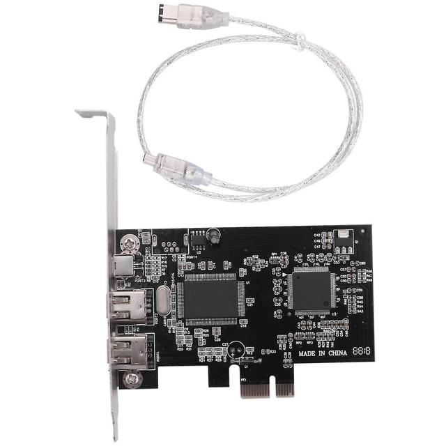 PCIE Firewire -kortti Windows 10: lle, ieee 1394 PCI -ohjain 4 porttia (3 x 6 nastaa ja 1 x 4 nastaa), firewire on Productcaster.