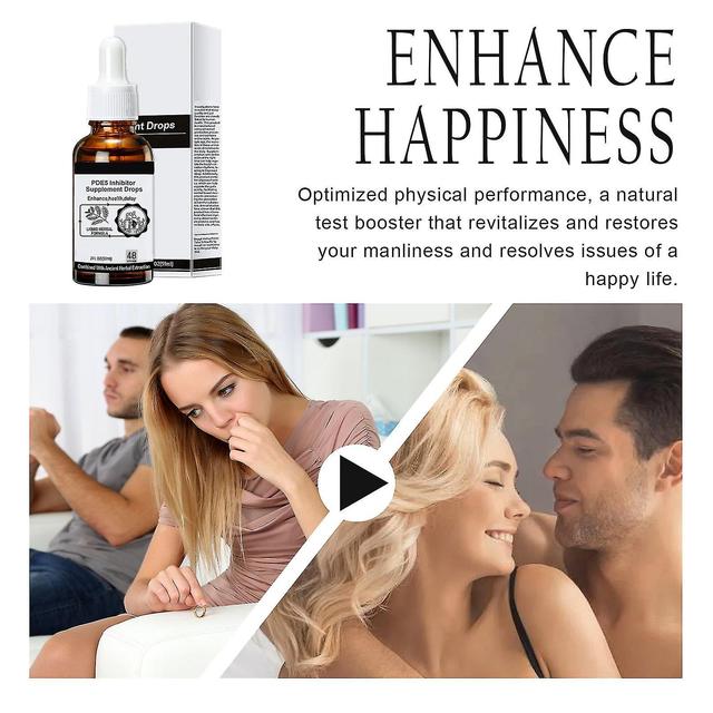 Pde5 Gouttes, Intimacy Boost Secret Happy Drops, Pde5 Inhibitor Supplement Drop Male Strengthening Drops Améliorer l’endurance 236 pièces - 4 pièces A on Productcaster.