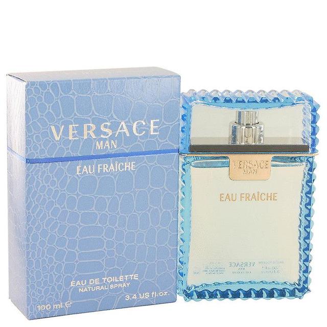 Versace man eau fraiche eau de toilette spray (blue) by versace 3.4 oz eau fraiche eau de toilette spray on Productcaster.