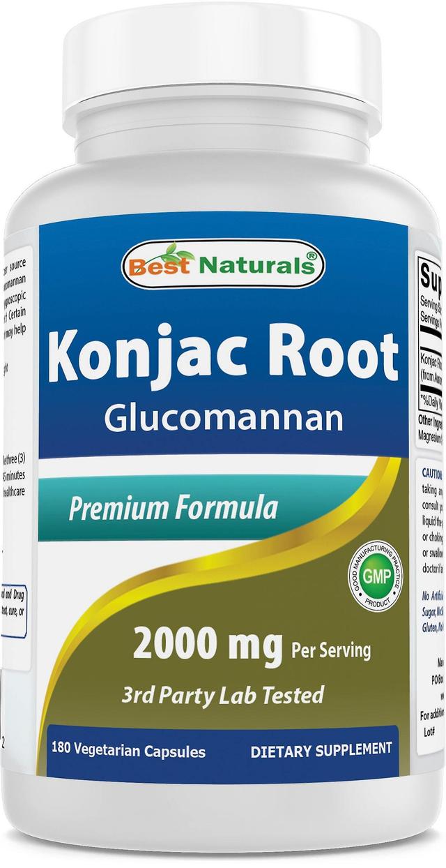 Best naturals konjac root glucomannan 2000 mg 180 vegetarian capsules on Productcaster.