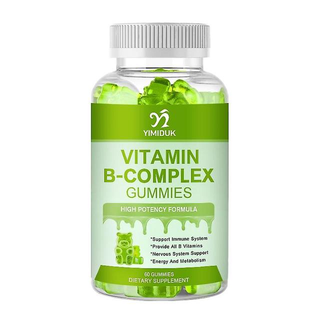 Eccpp Komplex vitamínov B Vegánske gummies s vitamínom B12, biotínom, B6, niacínom, B5, B6, B8, B9 pre stres, energiu a zdravý imunitný systém 1 Bo... on Productcaster.